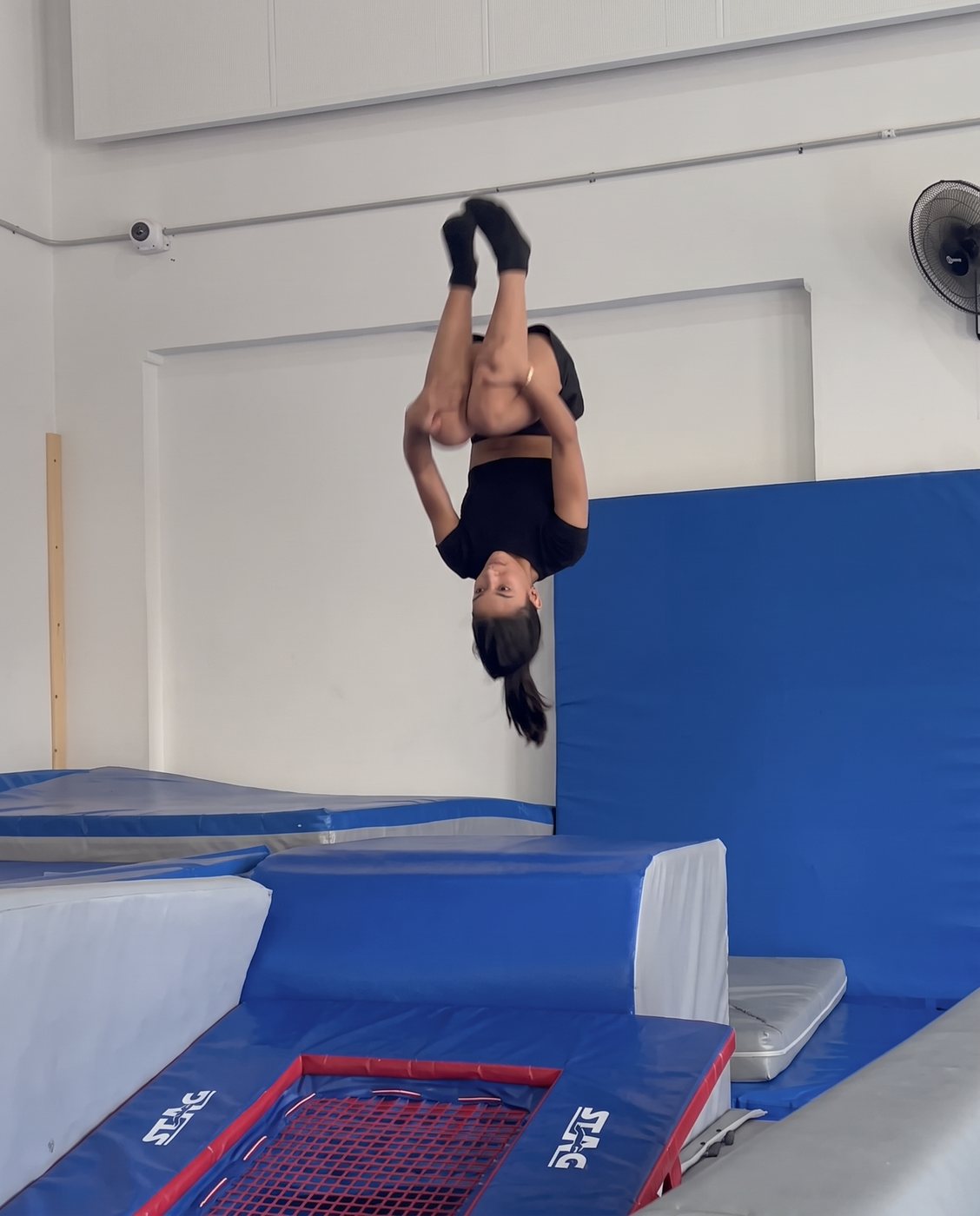 Flip onto the mats